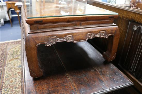 A Chinese low table W.85cm